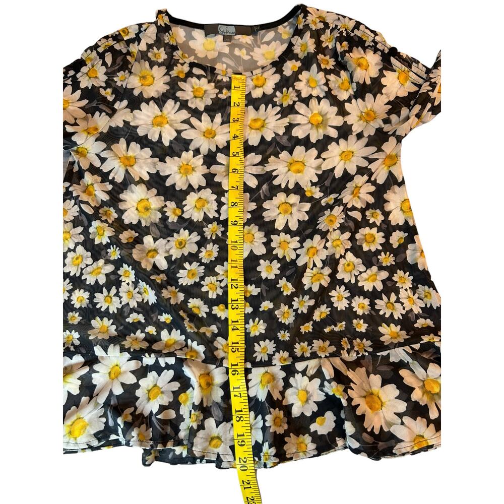 Anthropologie Eva Franco Daisy Floral Top - Size XS - Picture 7 of 15